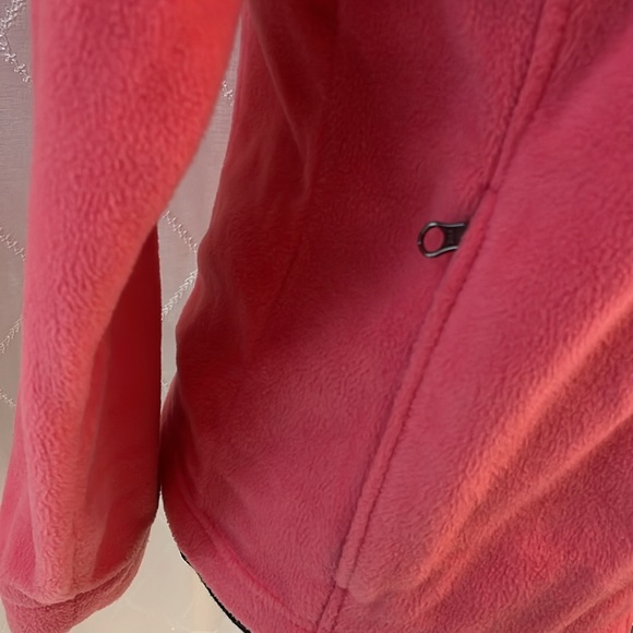 Columbia Pink Full Zip Fleece Jacket Girl Size L - Picture 3 of 7